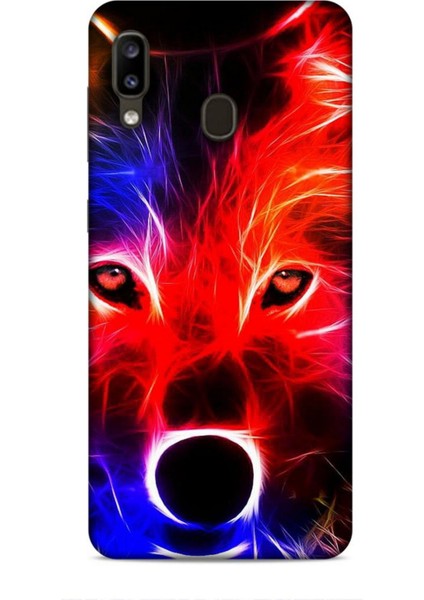 Samsung Galaxy A20 Kılıf Caliburn 16 Kurt Colorful Hediyelik Kılıf