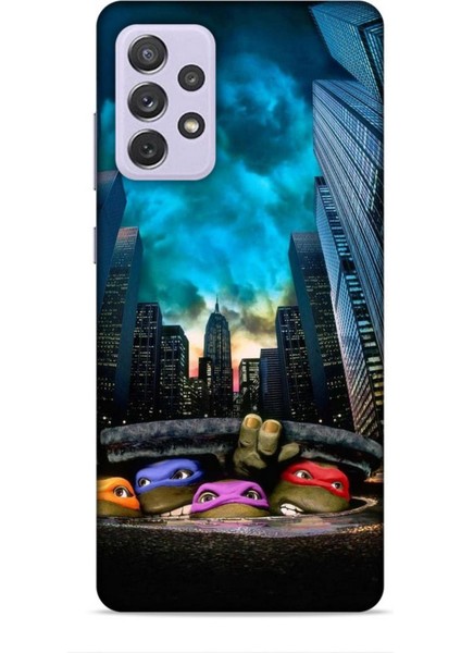 Samsung Galaxy A72 Kılıf Caliburn 11 Ninja Kablumbağalar 4K Baskılı Kılıf