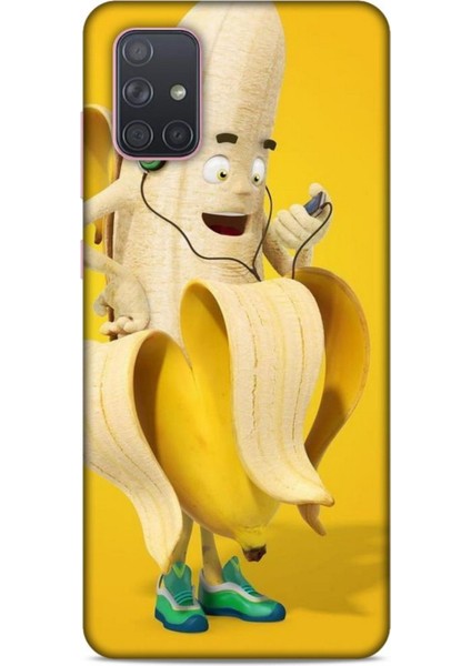 Samsung Galaxy A91 Kılıf Caliburn 21 Muz Sarı Darbe Önleyici Kapak