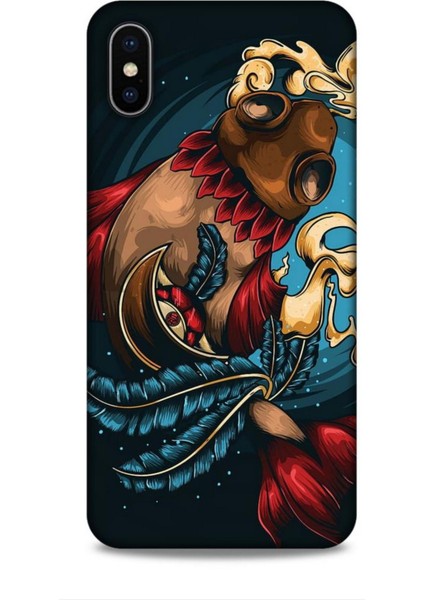 Apple iPhone Xs Max Kılıf Caliburn 18 Balık Parlak Kılıf