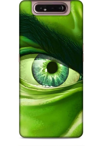 Samsung Galaxy A80 Kılıf Caliburn 29 Hulk Göz Makro Leke Tutmaz Kapak