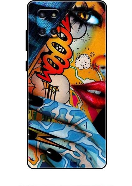 Samsung Galaxy A81 Kılıf Caliburn 17 Dövme Yumuşak Kılıf