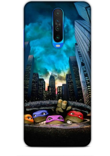Xiaomi Redmi K30 Kılıf Caliburn 11 Ninja Kablumbağalar 4K Baskılı Kılıf