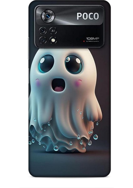 Xiaomi Poco X4 Pro 5g Kılıf Caliburn 28 Sevimli Hayalet Iz Bırakmayan Kılıf
