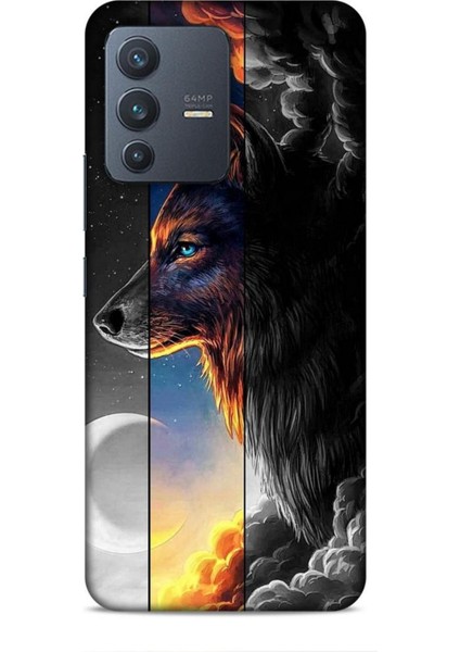 Vivo V23 5g Kılıf Caliburn 15 Kurt Hilal Kalın Silikon