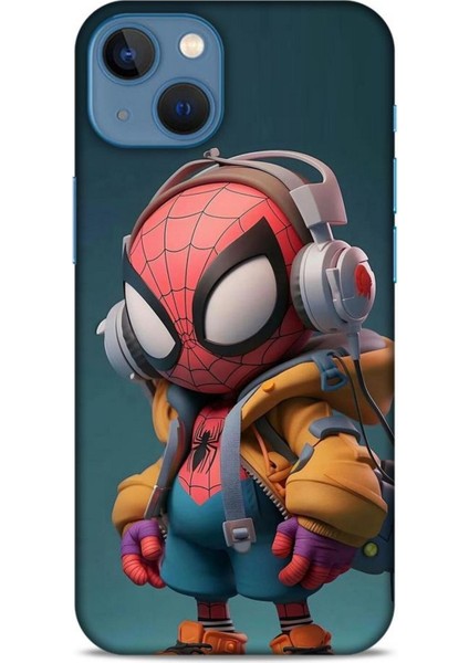 Apple iPhone 13 Mini Kılıf Caliburn 25 Spiderman Bebek Soyulmayan Kılıf