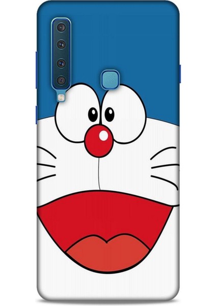 Samsung Galaxy A9 2018 Kılıf Caliburn 22 Mavi Beyaz Kap