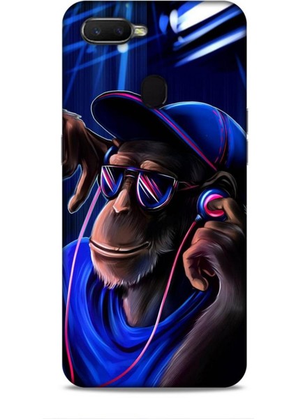 Oppo Ax7 Kılıf Caliburn 20 Maymun Mavi Renkli Kılıf