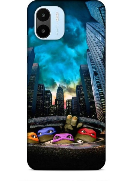 Xiaomi Redmi A1 Kılıf Caliburn 11 Ninja Kablumbağalar 4K Baskılı Kılıf