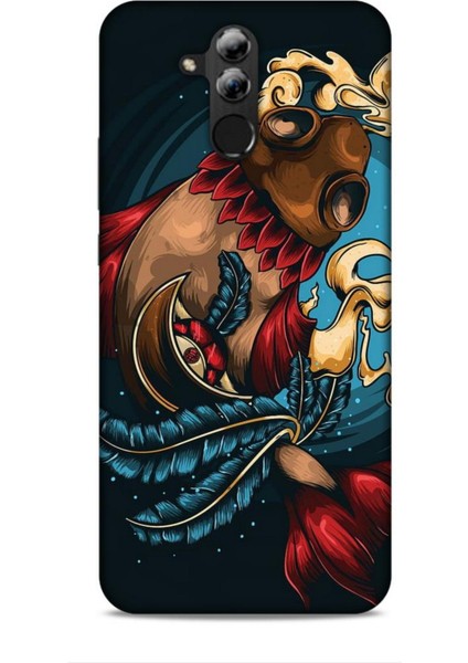 Huawei Mate 20 Lite Kılıf Caliburn 18 Balık Parlak Kılıf