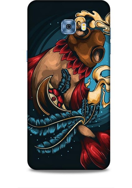 Samsung Galaxy C5 Pro Kılıf Caliburn 18 Balık Parlak Kılıf