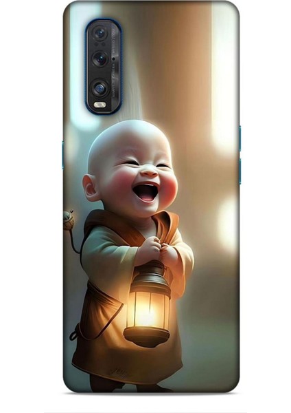 Oppo Find X2 Kılıf Caliburn 27 Asya Bebek Lazer Kesim Silikon