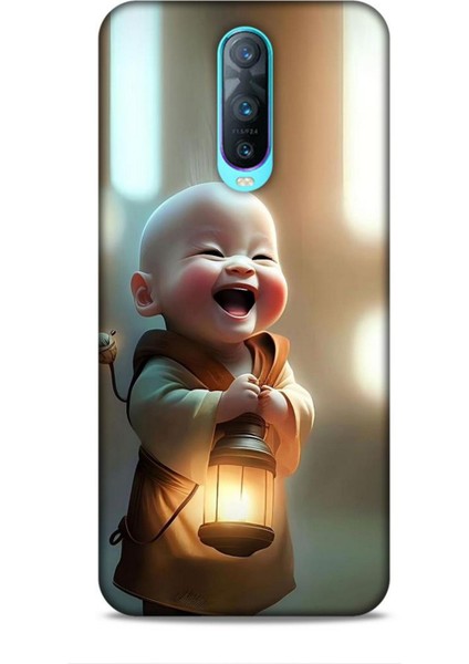 Oppo RX17 Pro Kılıf Caliburn 27 Asya Bebek Lazer Kesim Silikon