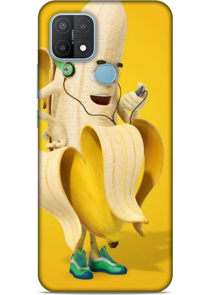 Oppo A15 Kılıf Caliburn 21 Muz Sarı Darbe Önleyici Kapak