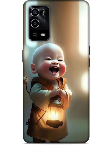 Oppo A55 4g Kılıf Caliburn 27 Asya Bebek Lazer Kesim Silikon