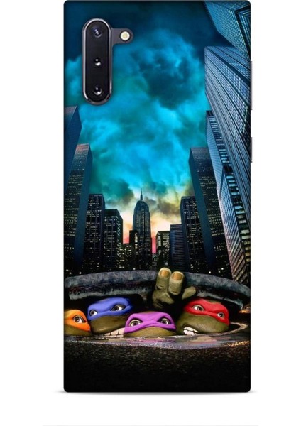 Samsung Galaxy Note 10 Kılıf Caliburn 11 Ninja Kablumbağalar 4K Baskılı Kılıf