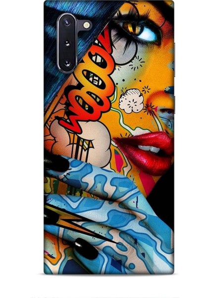 Samsung Galaxy Note 10 Kılıf Caliburn 17 Dövme Yumuşak Kılıf