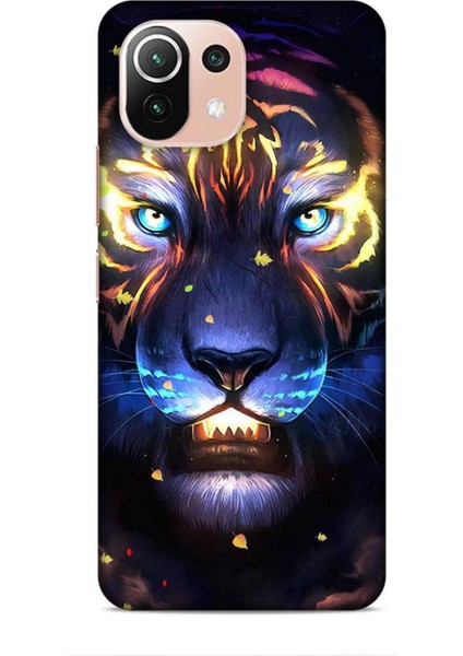 Xiaomi 11 Lite 5g Kılıf Caliburn 12 Aslan Colorful Tasarım Kılıf