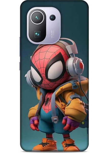 Xiaomi Mi 11 Pro Kılıf Caliburn 25 Spiderman Bebek Soyulmayan Kılıf