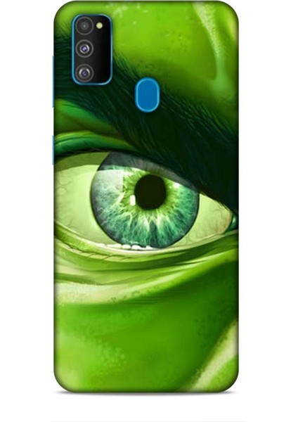 Samsung Galaxy M30S Kılıf Caliburn 29 Hulk Göz Makro Leke Tutmaz Kapak