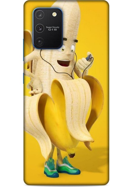 Samsung Galaxy S10 Lite Kılıf Caliburn 21 Muz Sarı Darbe Önleyici Kapak