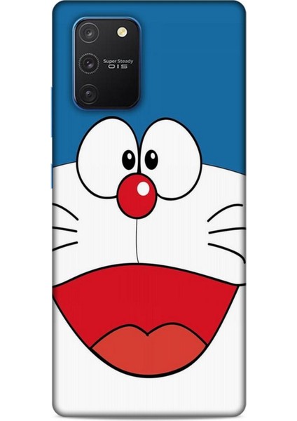 Samsung Galaxy S10 Lite Kılıf Caliburn 22 Mavi Beyaz Kap