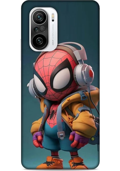 Xiaomi Redmi K40 Pro Kılıf Caliburn 25 Spiderman Bebek Soyulmayan Kılıf