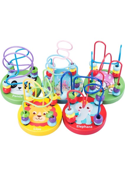 TA437 Stili Bebek Montessori Eğitici Matematik Oyuncak Ahşap Mrcles Boncuk Tel Labirent Roller Coaster Abaküs Bulmaca Oyuncaklar Çocuklar Için Erkek Kız Hediye (Yurt Dışından)