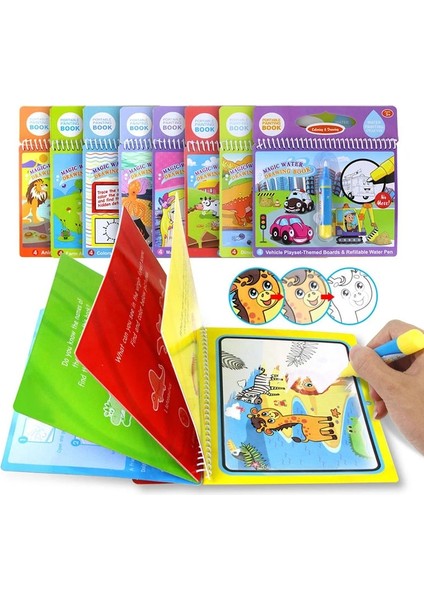 Hayvan Serisi Stili Sihirli Su Çizim Kitapları Boyama Kitapları Doodle ve Sihirli Kalem Boyama Çizim Tahtası Çocuklar Dıy Boyama Oyuncaklar Doğum Günü Hediyeleri (Yurt Dışından) fiyatları