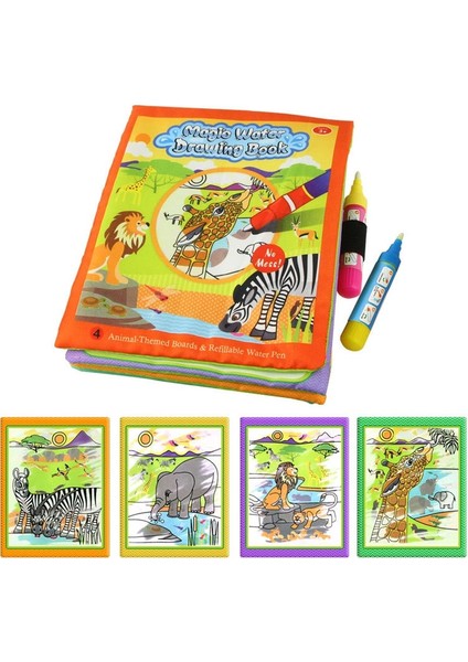 Hayvan Serisi Stili Sihirli Su Çizim Kitapları Boyama Kitapları Doodle ve Sihirli Kalem Boyama Çizim Tahtası Çocuklar Dıy Boyama Oyuncaklar Doğum Günü Hediyeleri (Yurt Dışından) indirimleri