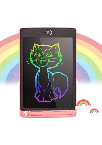 Pembe 6.5 Inç Renk Stili 8. LCD Çizim Tableti Çocuk Sihirli Tahta Dijital Çizim Tahtası Elektronik Yazı Pad Grafik Tablet Çocuklar Için Oyuncaklar (Yurt Dışından)