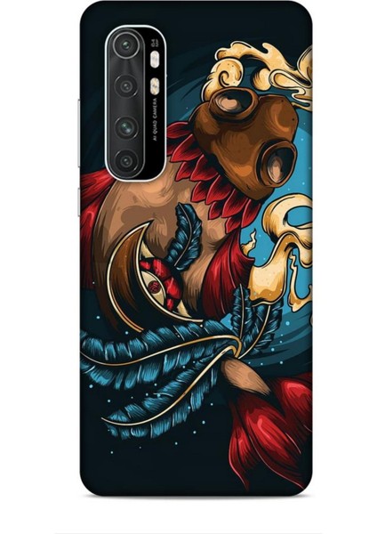 Xiaomi Mi Note 10 Lite Kılıf Caliburn 18 Balık Parlak Kılıf