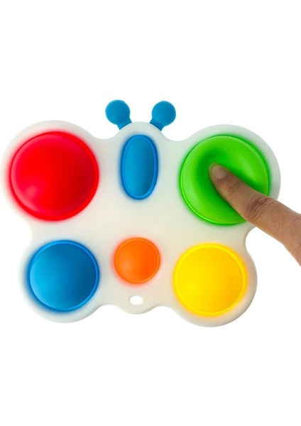 Kelebek Tarzı Bebek Bebek Oyuncakları Montessori Egzersiz Tahtası Çıngırak Bulmaca Renkli Zeka Erken Eğitim Yoğun Eğitim Fidget Oyuncaklar (Yurt Dışından)