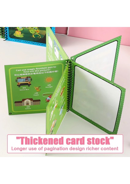 O Tarzı Çocuk Sihirli Su Çizim Kitabı Montessori Oyuncaklar Yeniden Kullanılabilir Boyama Kitabı Çocuklar Için Duyusal Erken Eğitim Oyuncaklar Doğum Günü Hediyesi (Yurt Dışından)