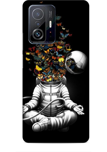 Xiaomi 11T Kılıf Caliburn 1 Astronot ve Kelebekler Telefon Kılıfı