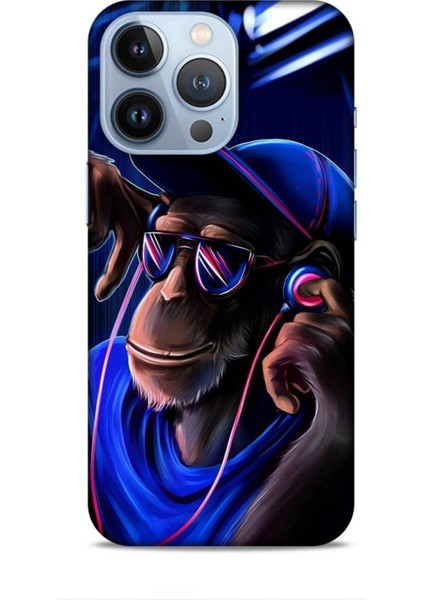Apple iPhone 13 Pro Kılıf Caliburn 20 Maymun Mavi Renkli Kılıf