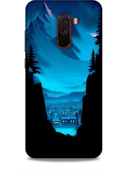 Xiaomi Pocophone F1 Kılıf Caliburn 14 Norveç Manzara Cover Kılıf