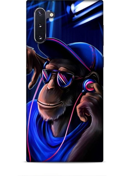 Samsung Galaxy Note 10 Kılıf Caliburn 20 Maymun Mavi Renkli Kılıf