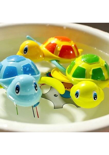 1pc Rastgele Renk 20 Stili Tek Satış Sevimli Karikatür Hayvan Kaplumbağa Klasik Bebek Su Oyuncak Bebek Yüzmek Kaplumbağa Yaralı Zincir Clockwork Çocuklar Plaj Banyo Oyuncakları (Yurt Dışından)