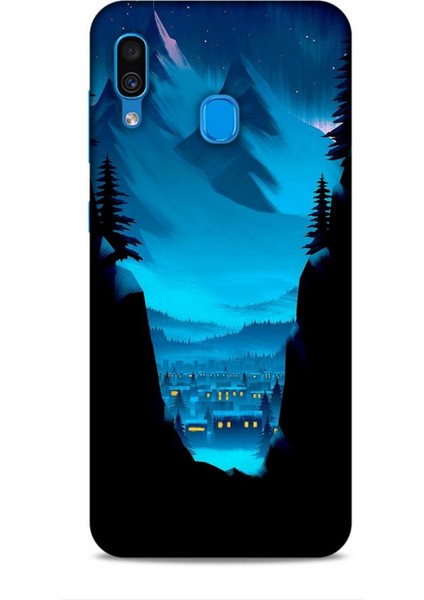 Samsung Galaxy A30 Kılıf Caliburn 14 Norveç Manzara Cover Kılıf
