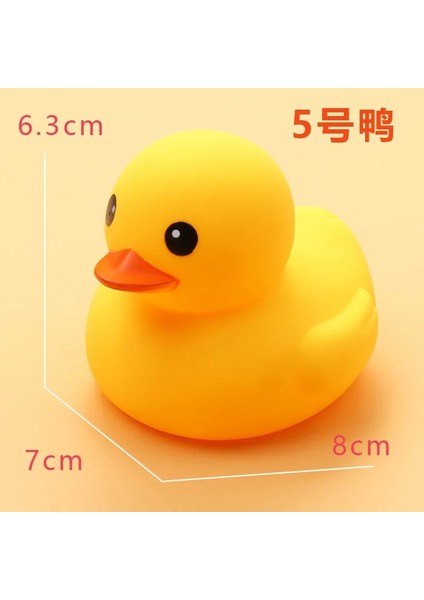D Stili Yenidoğan Çocuklar Bebek Banyo Ördeği Oyuncaklar Hediye Banyo Kauçuk Büyük Sarı Ördek Banyo Su Oynarken Kawaii Squeeze Float Ördekler (Yurt Dışından)