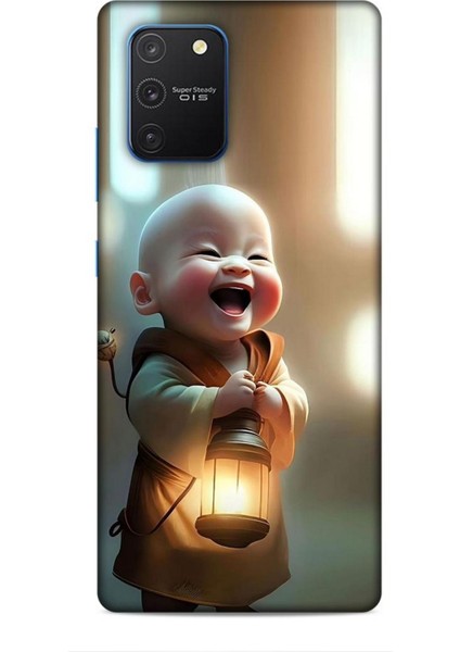 Samsung Galaxy S10 Lite Kılıf Caliburn 27 Asya Bebek Lazer Kesim Silikon