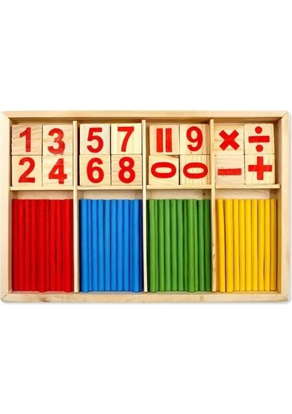 Ahşap Kutu Sopa Tarzı Ahşap Eğitim Numarası Matematik Hesaplamak Oyunu Oyuncak Matematik Bulmaca Oyuncaklar Çocuk Erken Öğrenme Sayma Çubukları Malzeme Çocuk Zxh (Yurt Dışından)