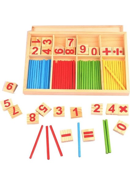 Ahşap Kutu Sopa Tarzı Ahşap Eğitim Numarası Matematik Hesaplamak Oyunu Oyuncak Matematik Bulmaca Oyuncaklar Çocuk Erken Öğrenme Sayma Çubukları Malzeme Çocuk Zxh (Yurt Dışından)