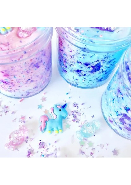 Sarı Mor Tarzı 60ML Unicorn Puf Balçık Plastik Kil Hafif Kil Renkli Modelleme Polimer Kil Kum Kabarık Hafif Hamuru Sakız El Yapımı Oyuncak Için (Yurt Dışından) fiyatları