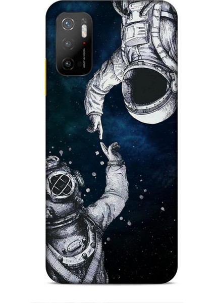 Xiaomi Poco M3 Pro Kılıf Caliburn 5 Kozmonot Koruma Kılıfı