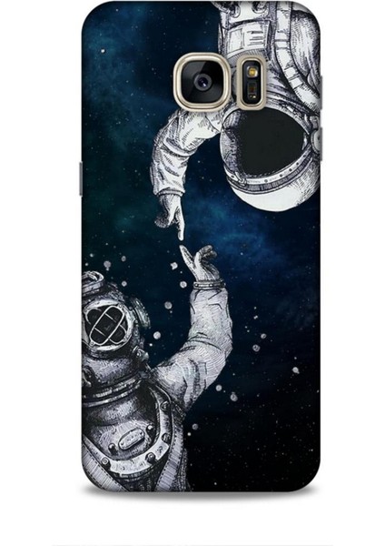 Samsung Galaxy S7 Kılıf Caliburn 5 Kozmonot Koruma Kılıfı
