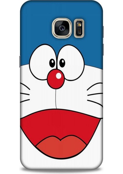 Samsung Galaxy S7 Kılıf Caliburn 22 Mavi Beyaz Kap