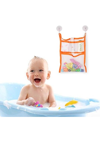 Turuncu Tarzı Bebek Oyuncak Örgü Çanta Banyo Küvet Bebek Organizatör Emme Banyo Banyo Oyuncak Şeyler Net Bebek Çocuk Banyo Küvet Oyuncak Banyo Oyun Çantası Çocuklar (Yurt Dışından)