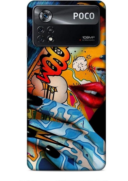 Xiaomi Poco X4 Pro 5g Kılıf Caliburn 17 Dövme Yumuşak Kılıf